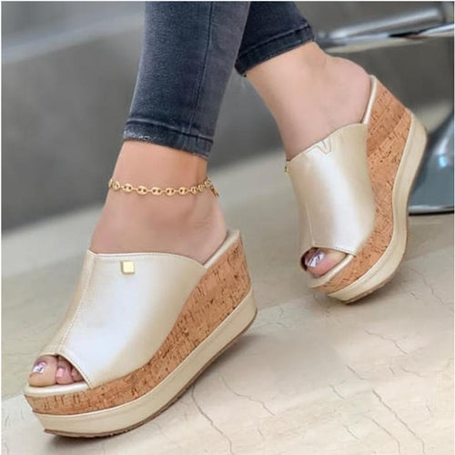 Dame kile-sandaler med elegant korksål Stilla