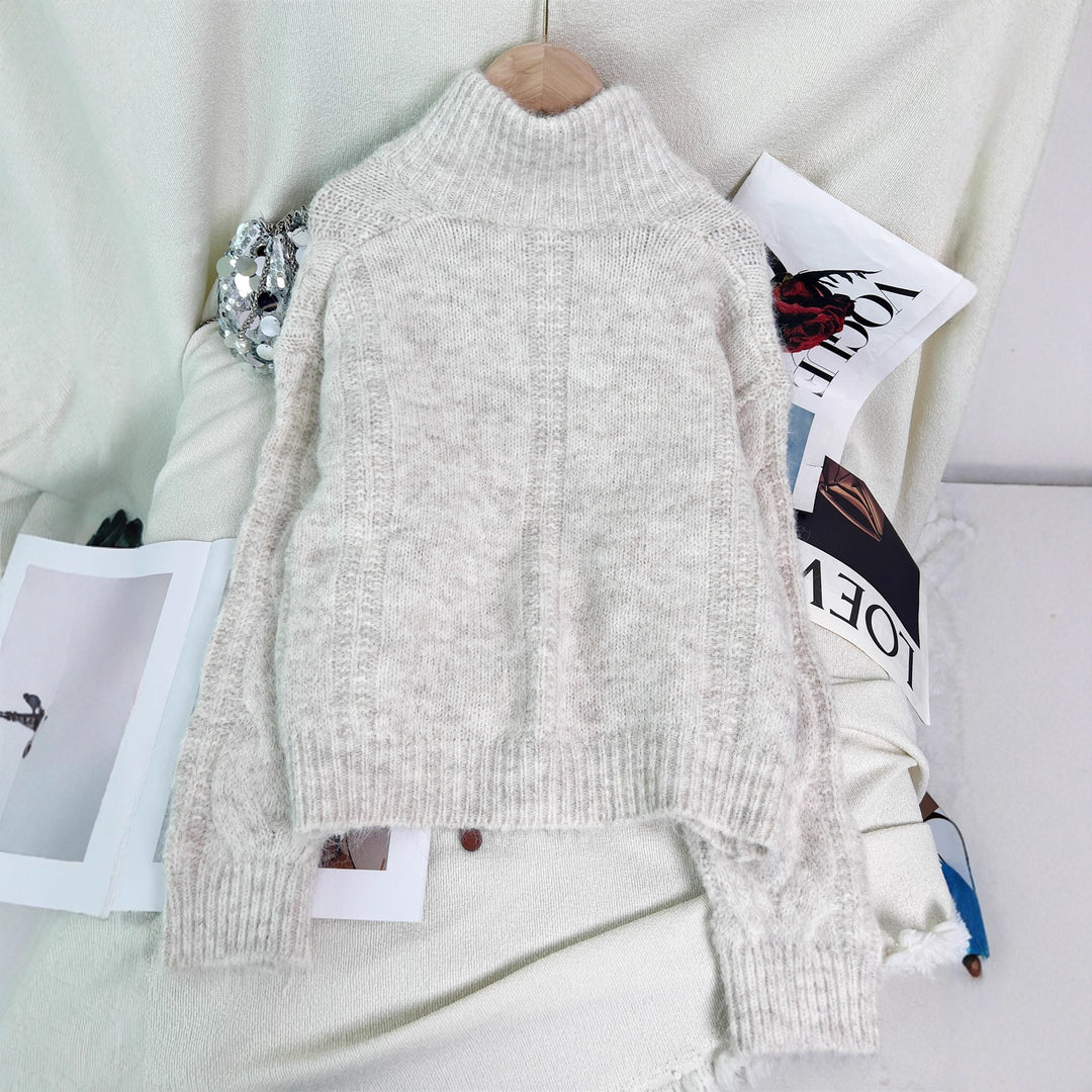Kvinders cardigan med struktureret kabeldesign Stilla