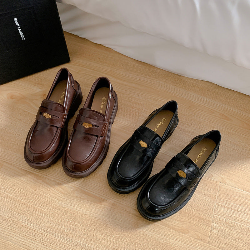 Dame Chunky Loafer-sko med markant sål Stilla