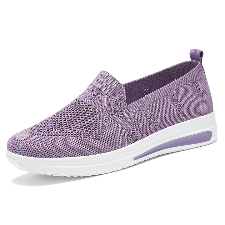 Dame Åndbar Komfort-Sneaker med fleksibelt Slip-On Design Stilla