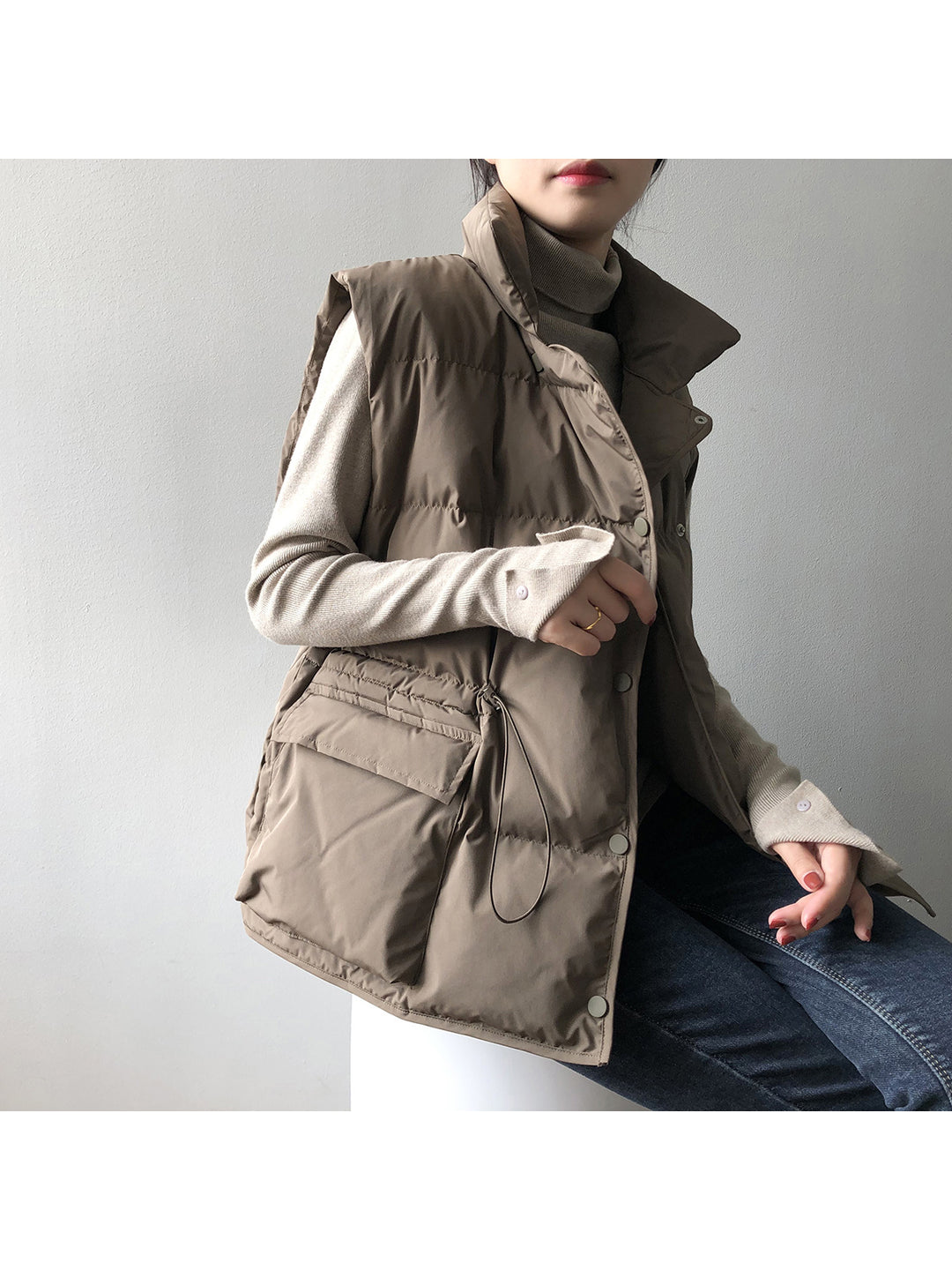 Dame quiltet vest Stilla