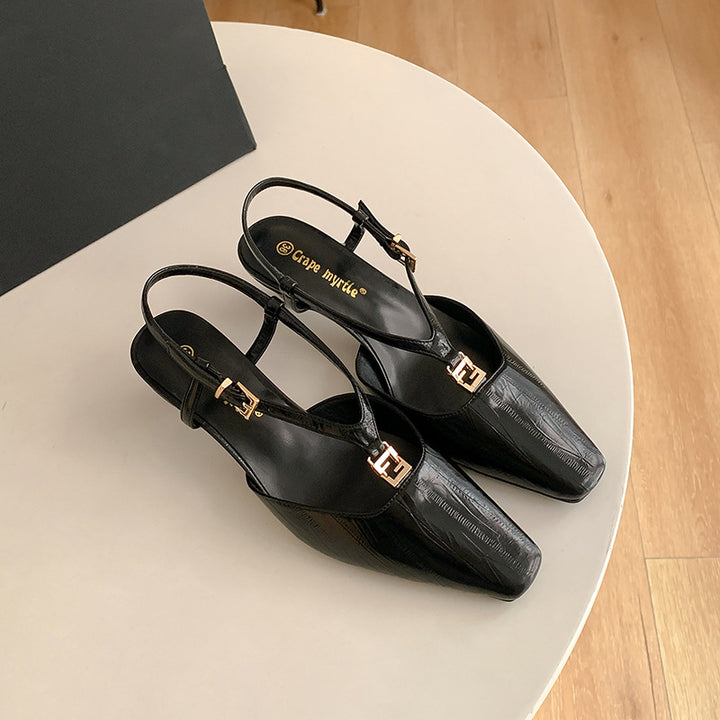Dame Sling-pumps med elegant spænde detaljer og spidse former Stilla