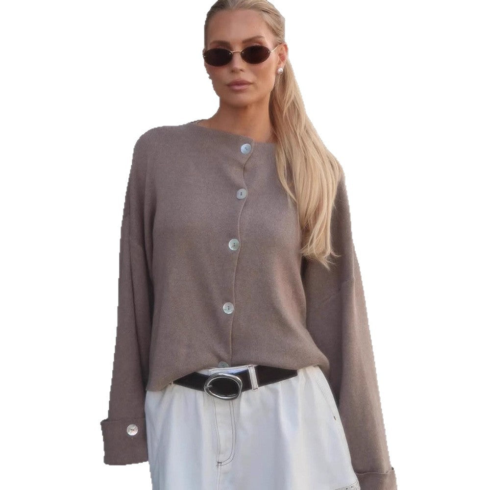 Dame afslappet Oversized-jakke med brede ærmer Stilla