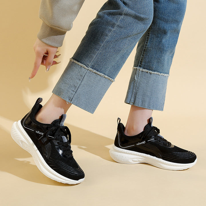 Dame Åndbar Løbesneaker med fleksibelt Mesh-Overmateriale og støddæmpende sål Stilla