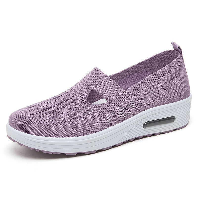 Dame Behagelige og åndbare Slip-On Sneakers med Dæmpningssystem Stilla