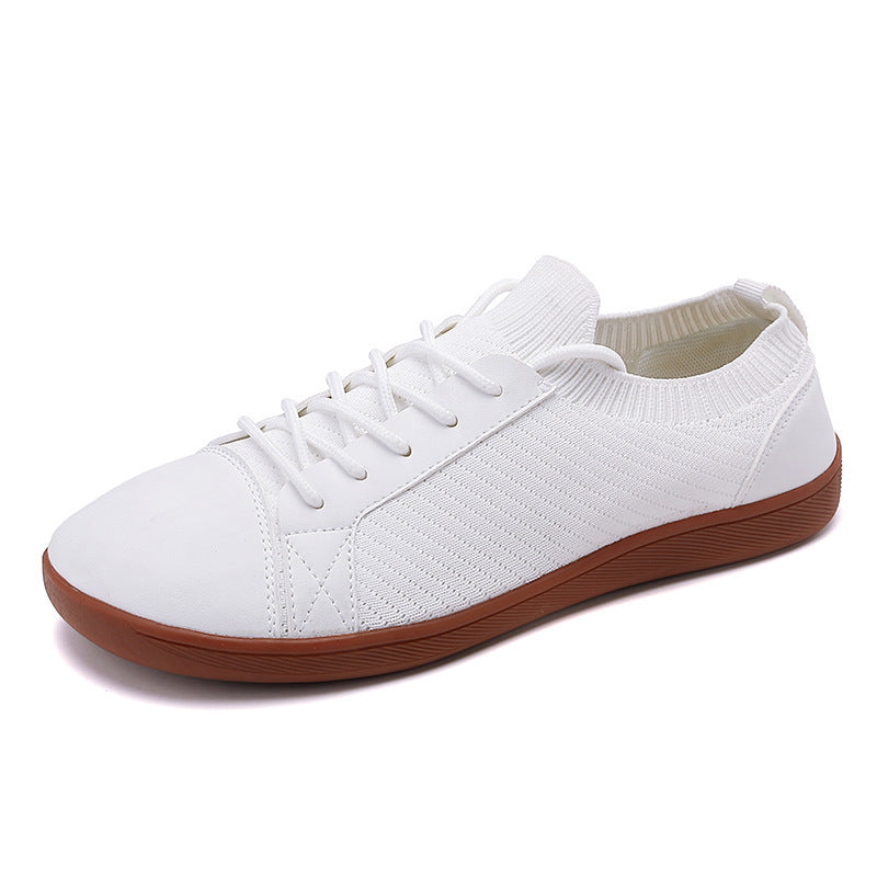 Dame nan strikkede slip-on sneakers med elastisk skaft og polstret komfortsål Skovae