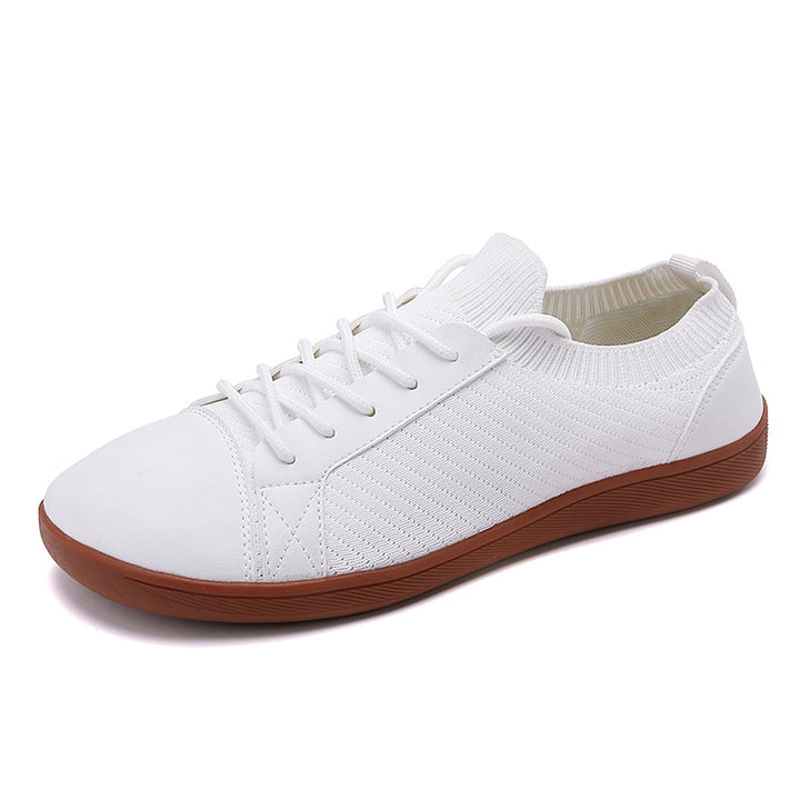 Dame nan strikkede slip-on sneakers med elastisk skaft og polstret komfortsål Skovae