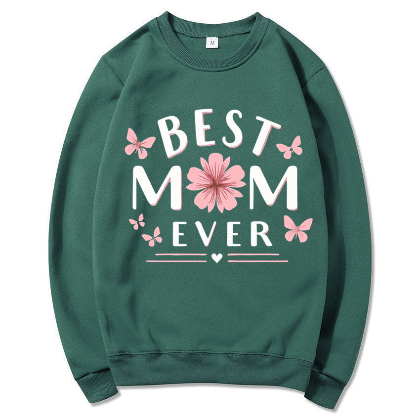 Kvinders sweatshirt med legende yndlingsudsagn og blomsterdesign Stilla