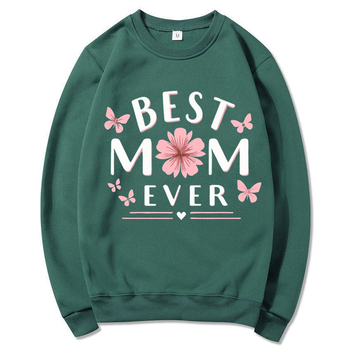 Kvinders sweatshirt med legende yndlingsudsagn og blomsterdesign Stilla