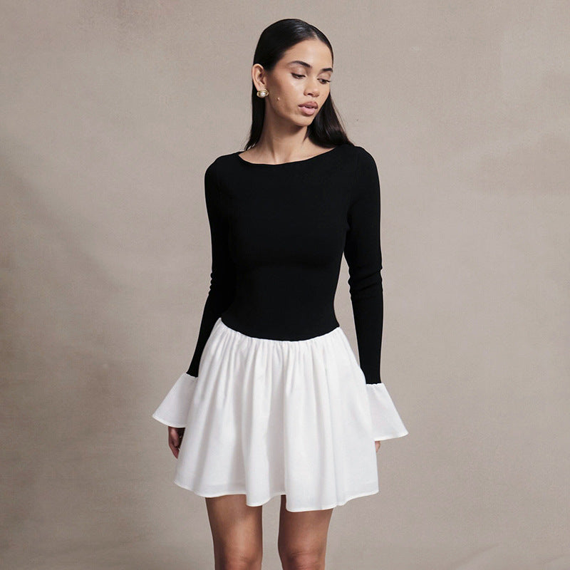 Femme Off-Shoulder Udsmykket Ærme Kjole Stilla