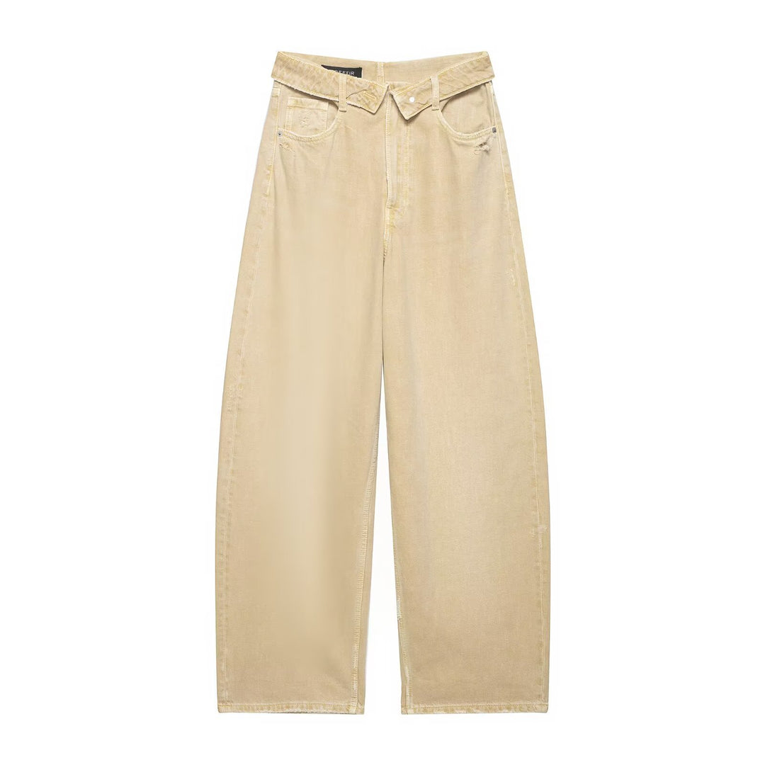Dame Destroyed Jeans i afslappet Baggy-stil Skovae