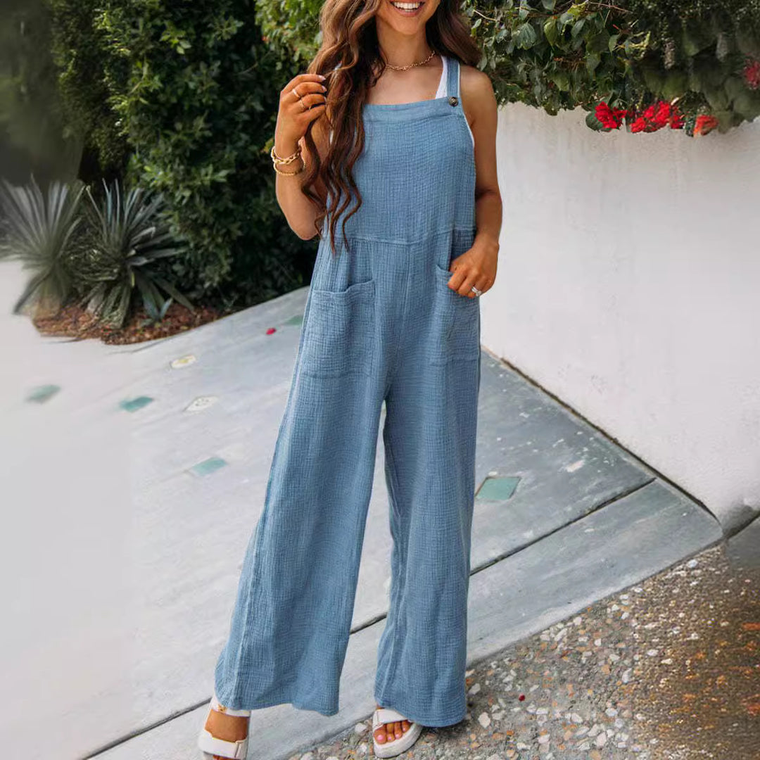 Dame Fritid Utility Overall Jumpsuit Stilla
