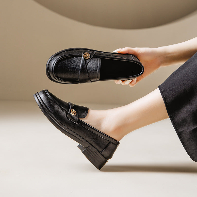 Femme Elegante Læder Slipper Stilla