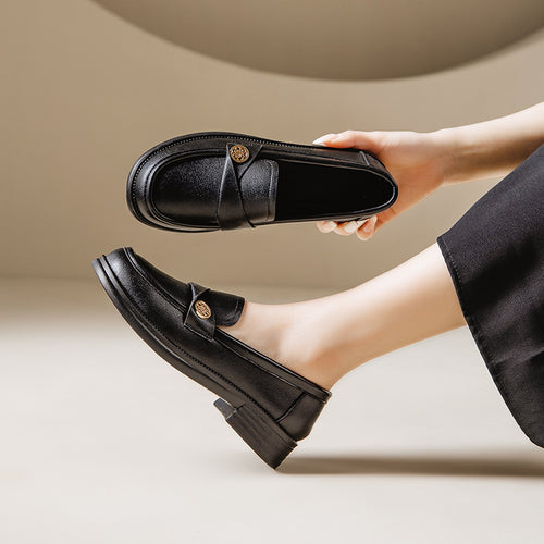 Femme Elegante Læder Slipper Stilla
