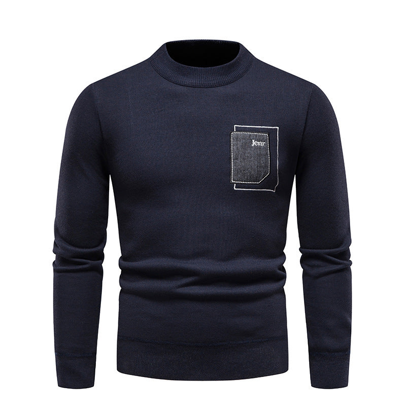 Herre høj kvalitets sweater med praktisk brystlomme Stilla