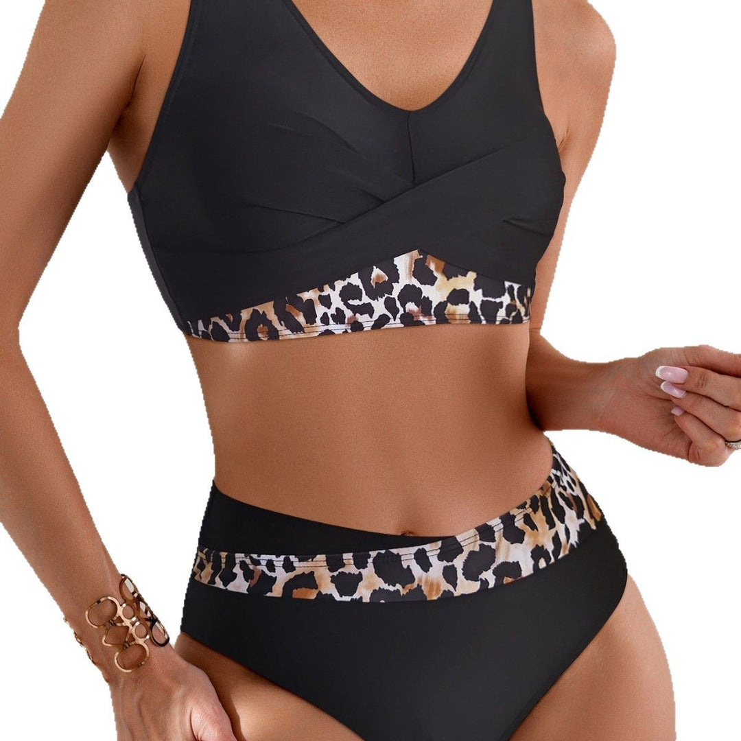 Dame Højt skåret Bikini-sæt med forførende Twist-design Stilla