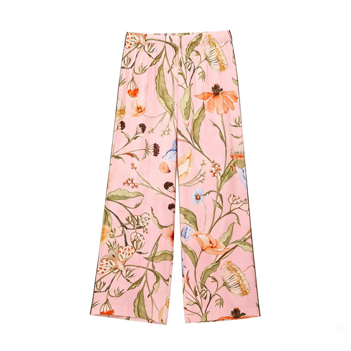 Dame Palazzo-bukser med blomsterprint Skovae