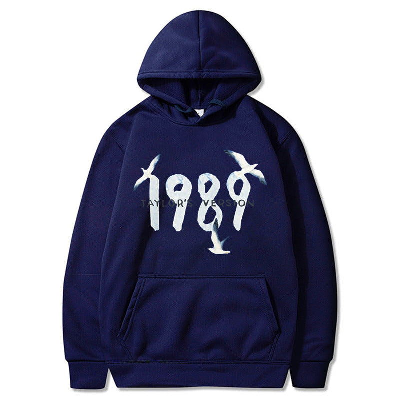 Kvinders hætte sweatshirt med kreativt fugledesign og høj kvalitet bomuld Skovae