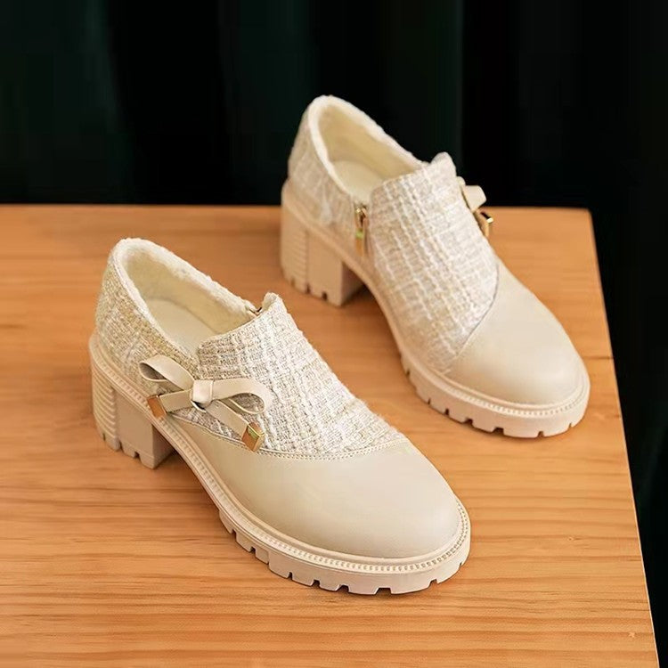 Dame Elegante Mokasiner med dekorativt Satinbånd og moderne design Stilla
