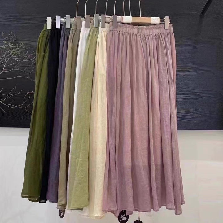 Femme Let og Luftig Maxi Skirt Stilla