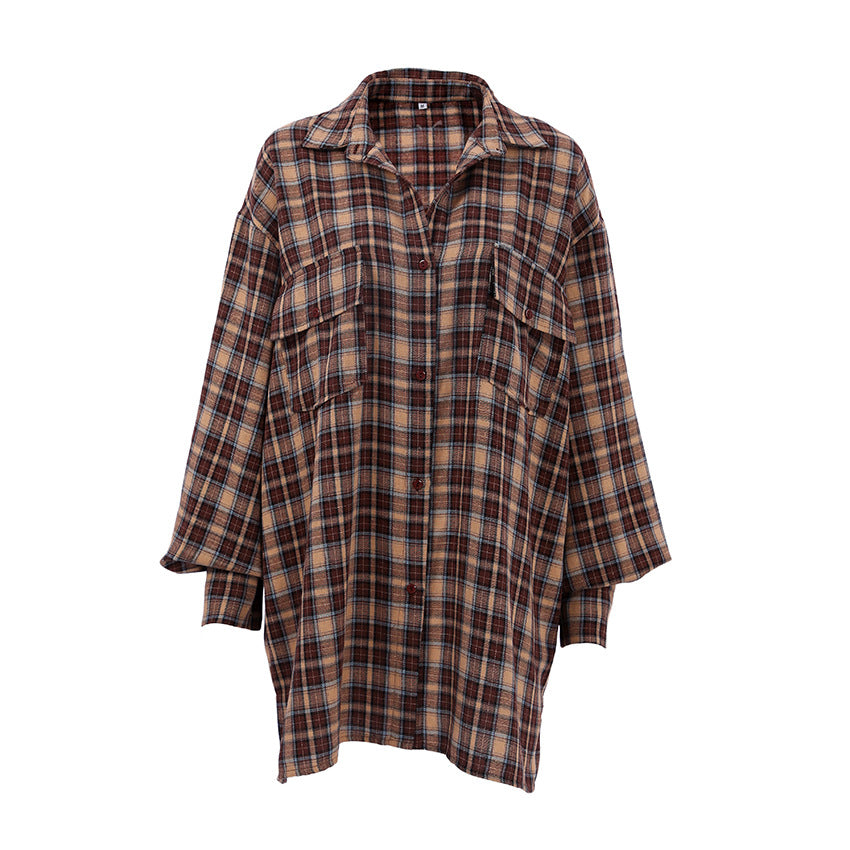 Dame Oversized Fyrkantet Skjorte med afslappet snit og moderne detaljer Stilla