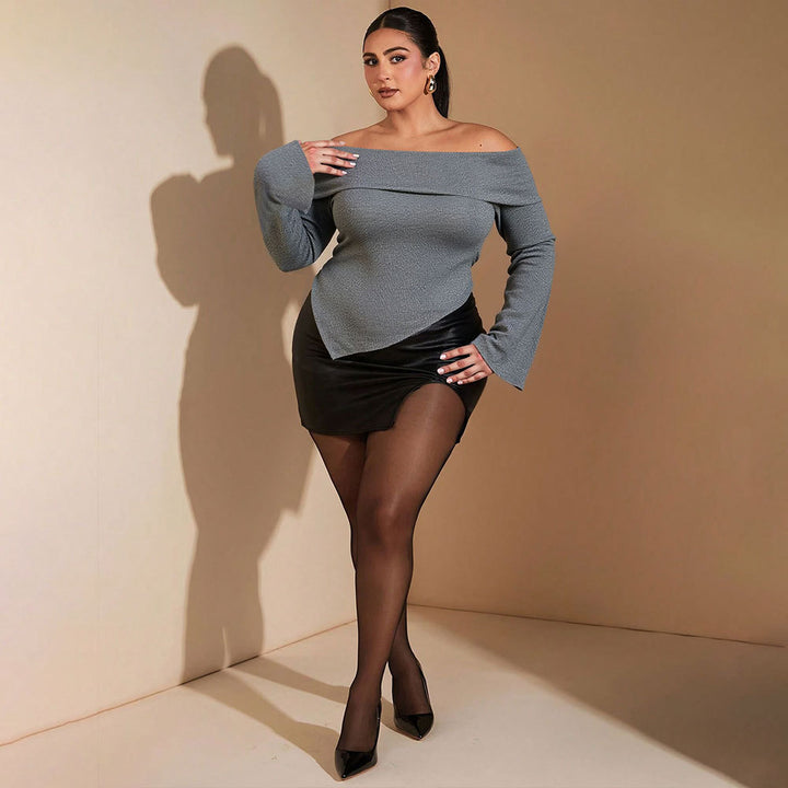 Dame Offshoulder top med bred ærme Stilla