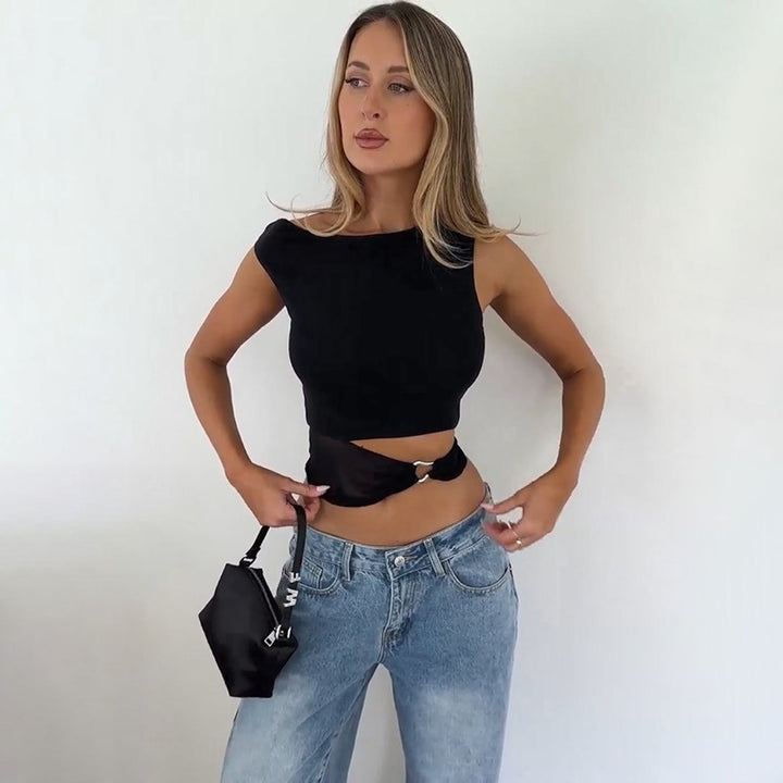 Damer Cropped Activewear Top Stilla