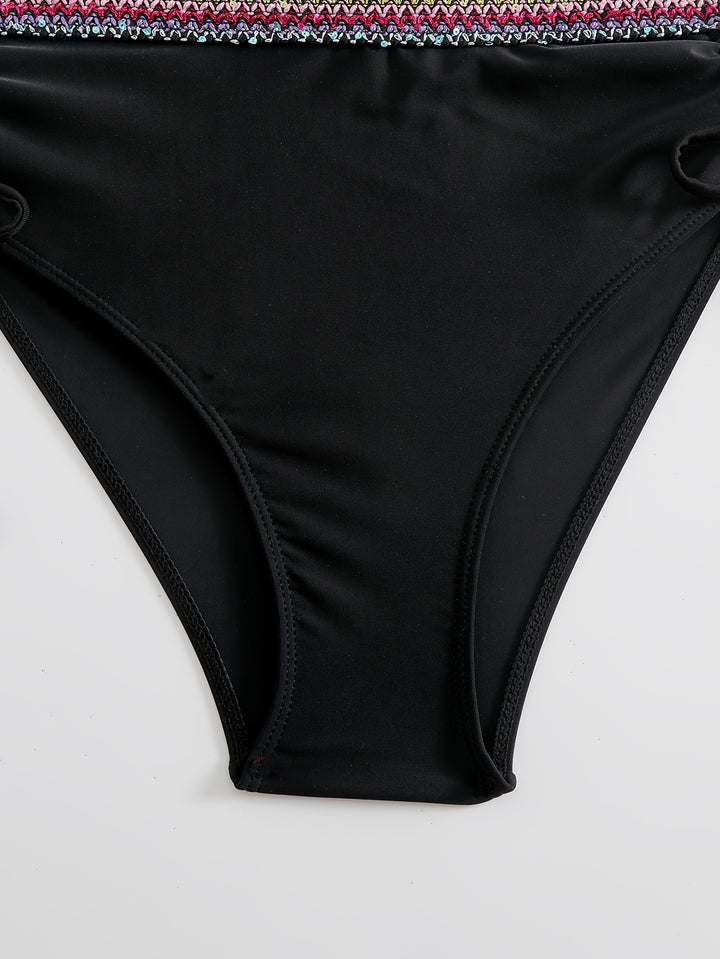 Dame Bikini-sæt med kvalitets broderi detaljer og justerbare stropper Stilla