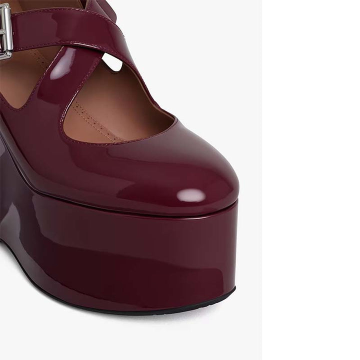 Femme Elegante Plateau Mary Jane Højhælede Sko med smart Spændedetalje Stilla