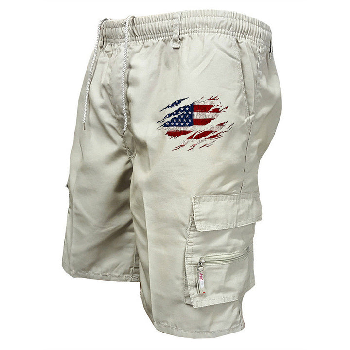 Herre cargo shorts med praktiske sidelommer og elastisk talje Skovae