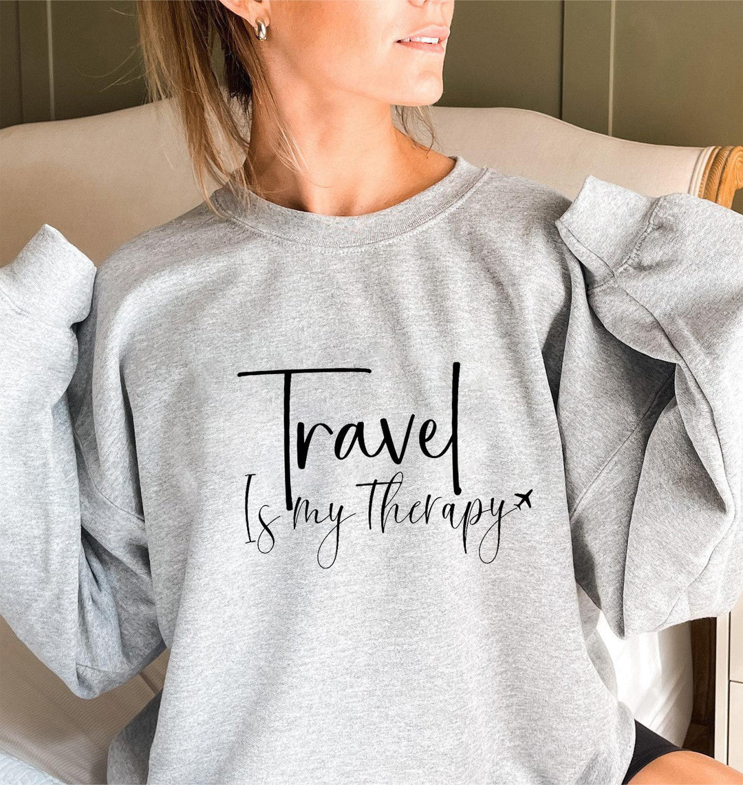 Kvinders sweatshirt med statement print og pufærmer Stilla