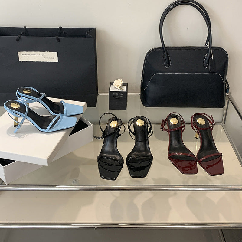 Dame Slingback Sandaler med elegant remdesign og luksuriøs blokhæl Stilla
