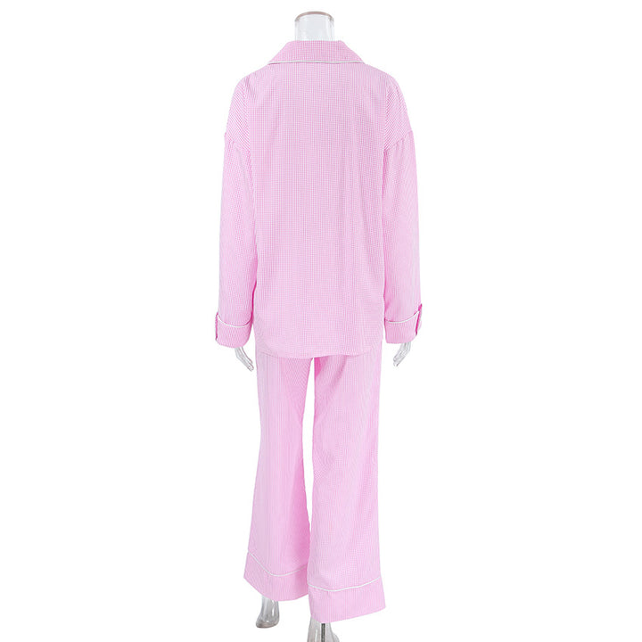 Dame klassisk ternet pullover natdragt Stilla