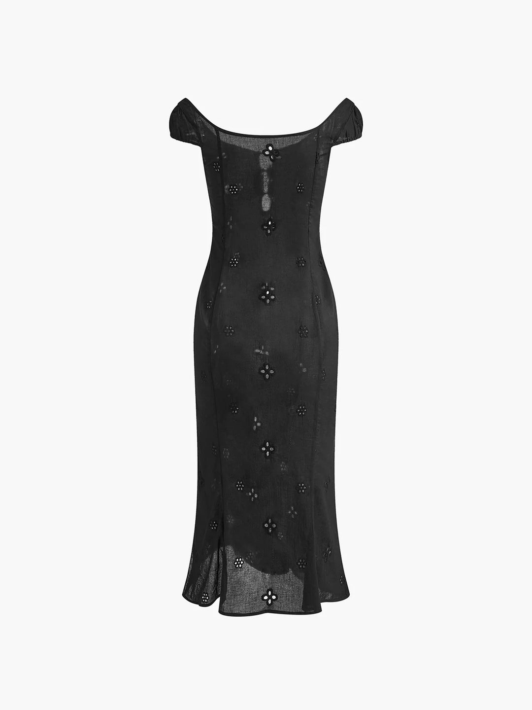 Dame Elegant Blomsterdesign Aftenkjole Stilla