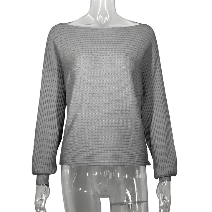 Dame blød Off-Shoulder sweater med elegante ribdetaljer Stilla