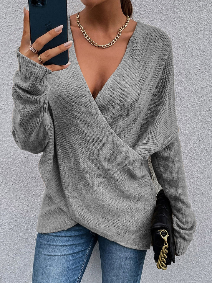 Kvinders afslappede V-hals sweater Stilla