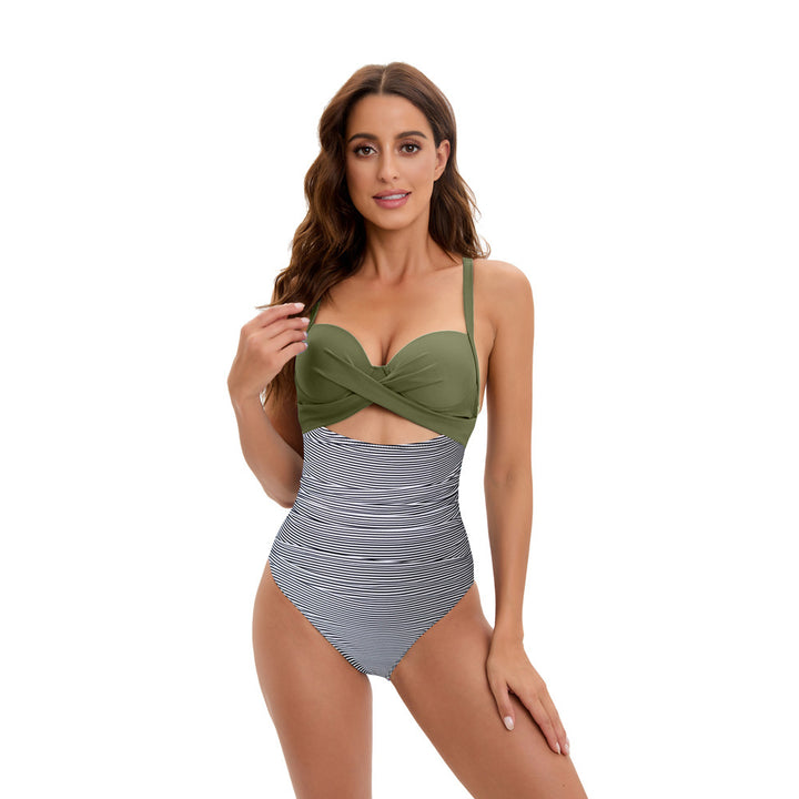 Dame Højtaljet Bikini med moderne Twist-design Skovae