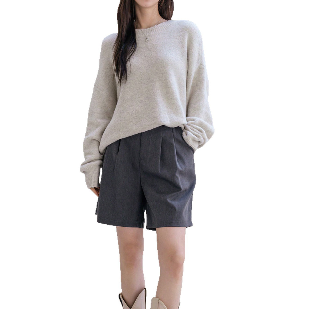 Kvinder Casual Sweater med blødt tekstureret materiale og elegant snit Stilla