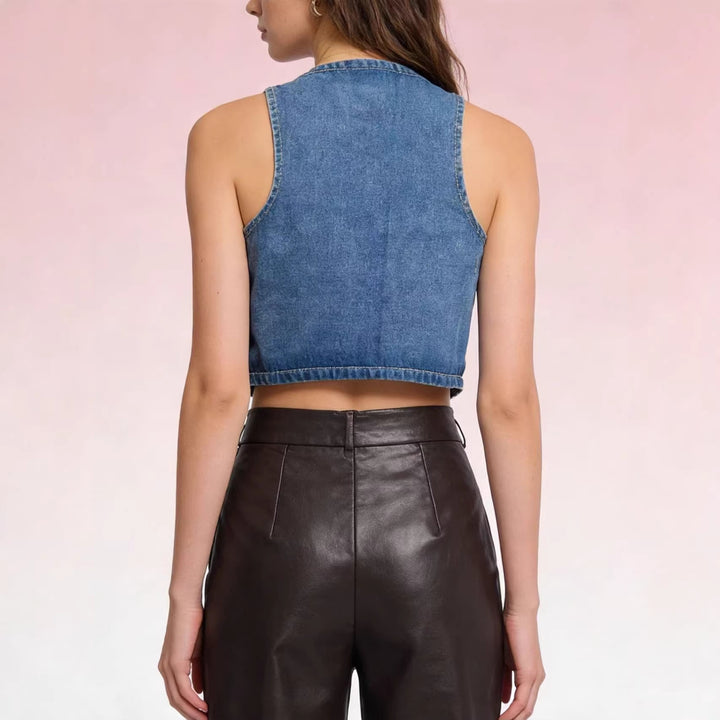 Damer Jeansvest Skovae