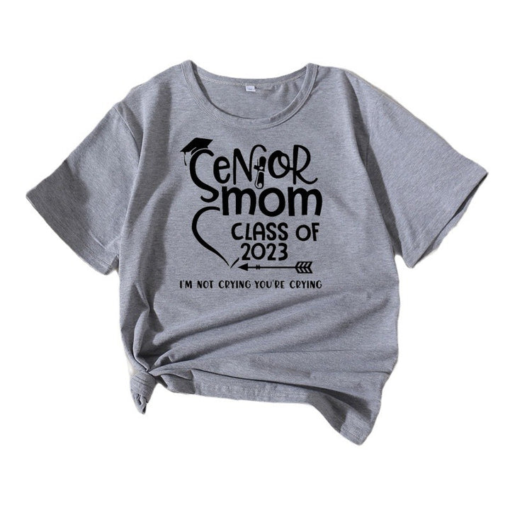 Dame Grafik Bomulds T-Shirt Stilla