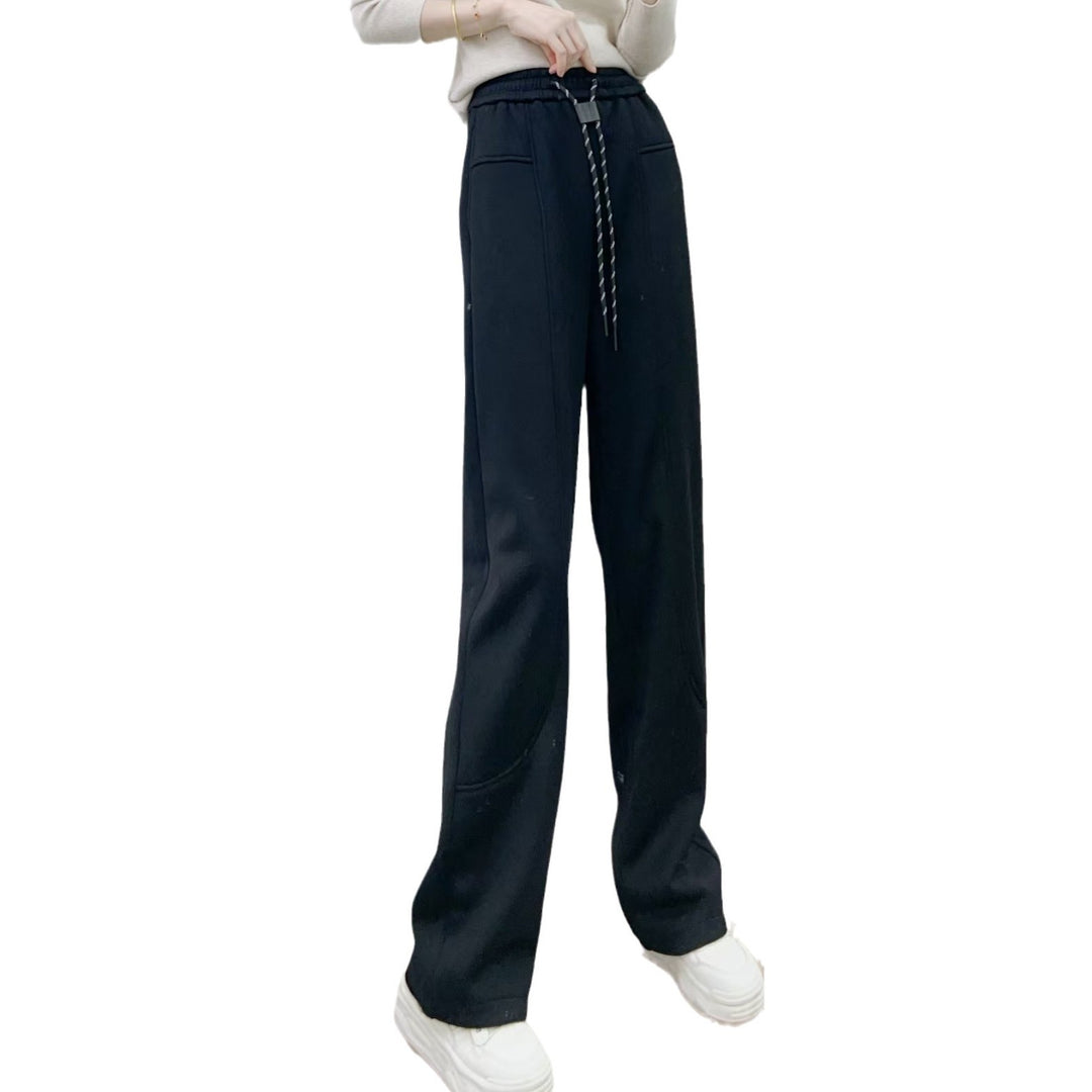 Dame Bred Sweatpants med elastisk talje Stilla