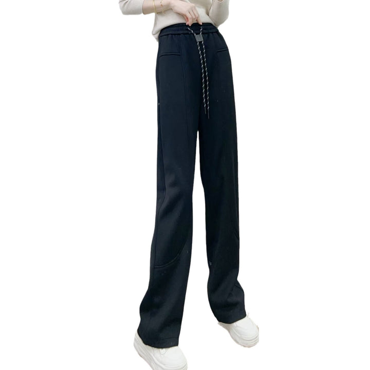 Dame Bred Sweatpants med elastisk talje Stilla
