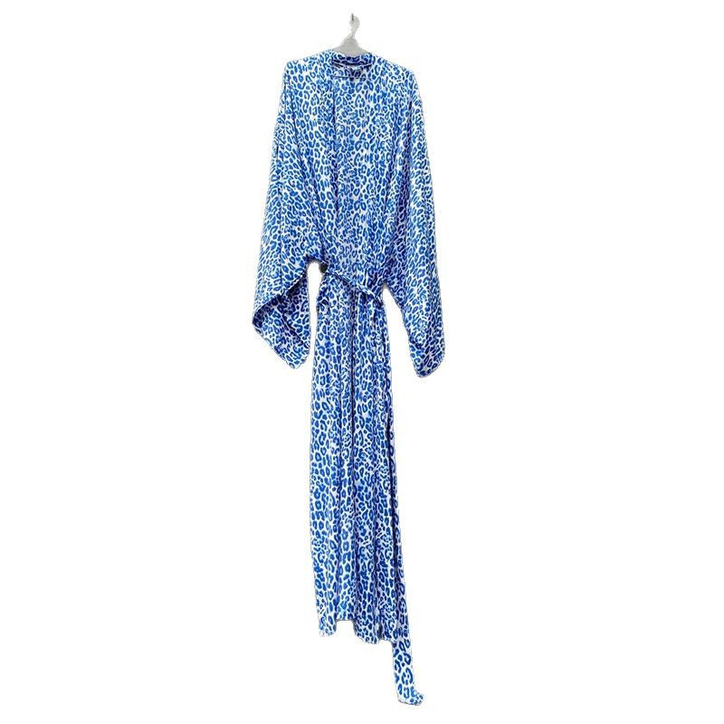 Dame Strandkimono med luftig pasform og moderigtigt leopardmønster Stilla