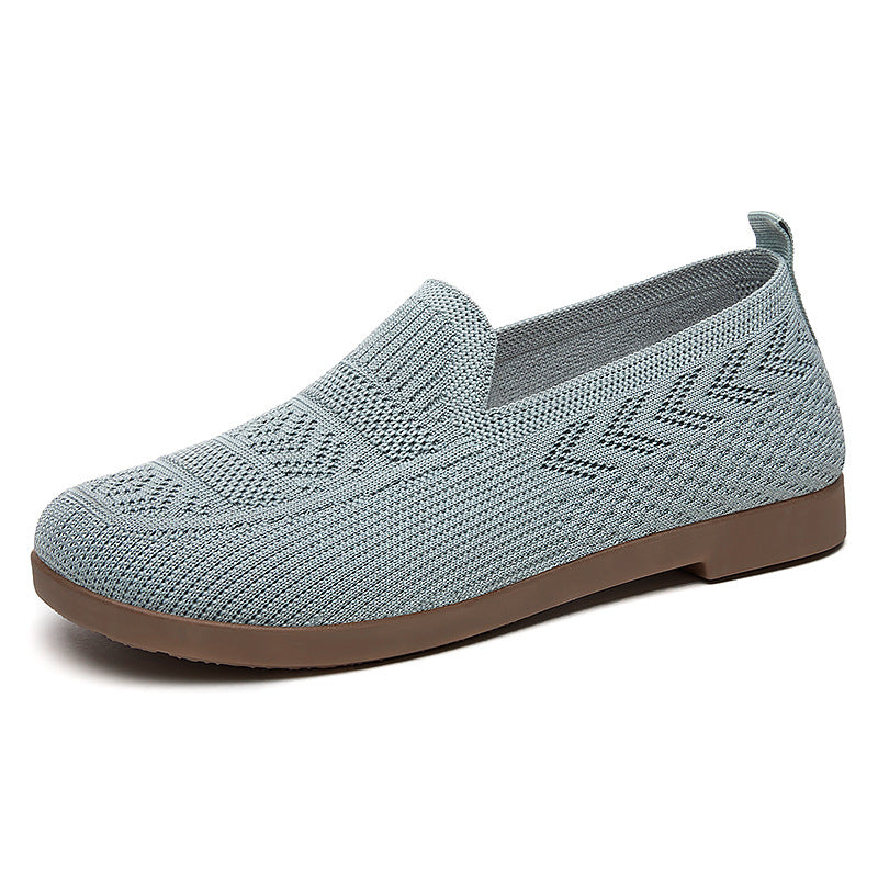 Dame Strik-Slipper med elastisk komfort og skridsikker sål Stilla
