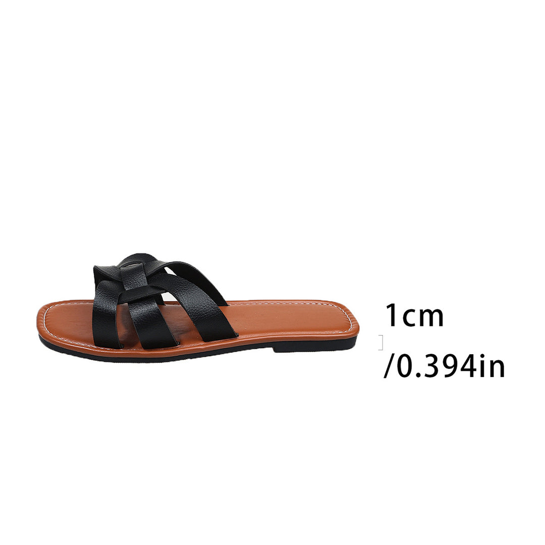 Dame Behagelige og stilfulde Remsandaler med moderne fletlook Stilla