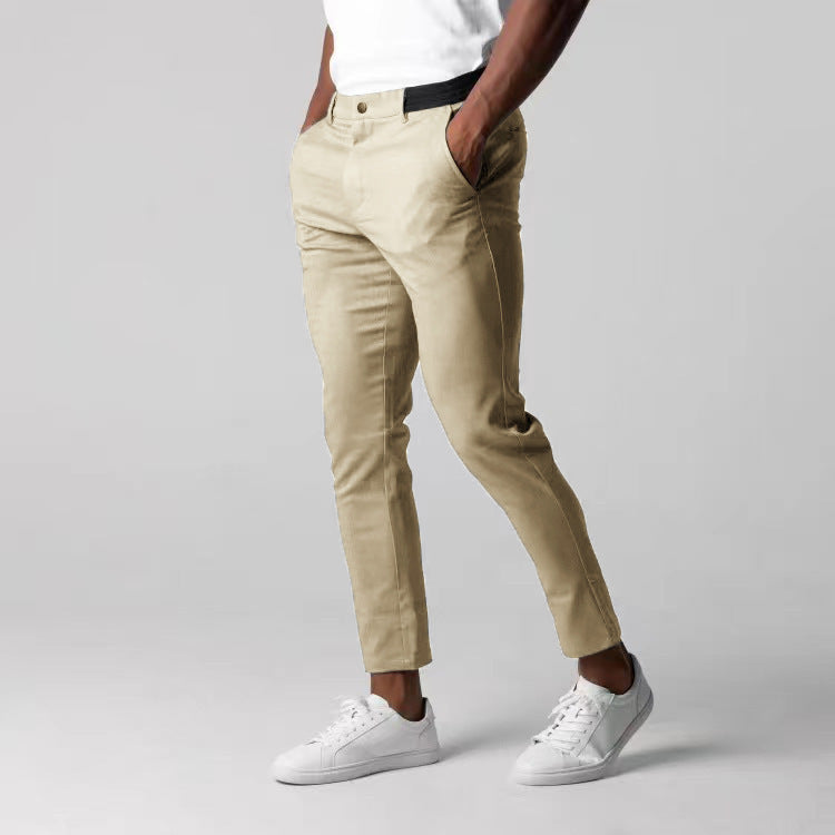 Herrer Chino bukser med slim fit snit og elastisk talje Stilla