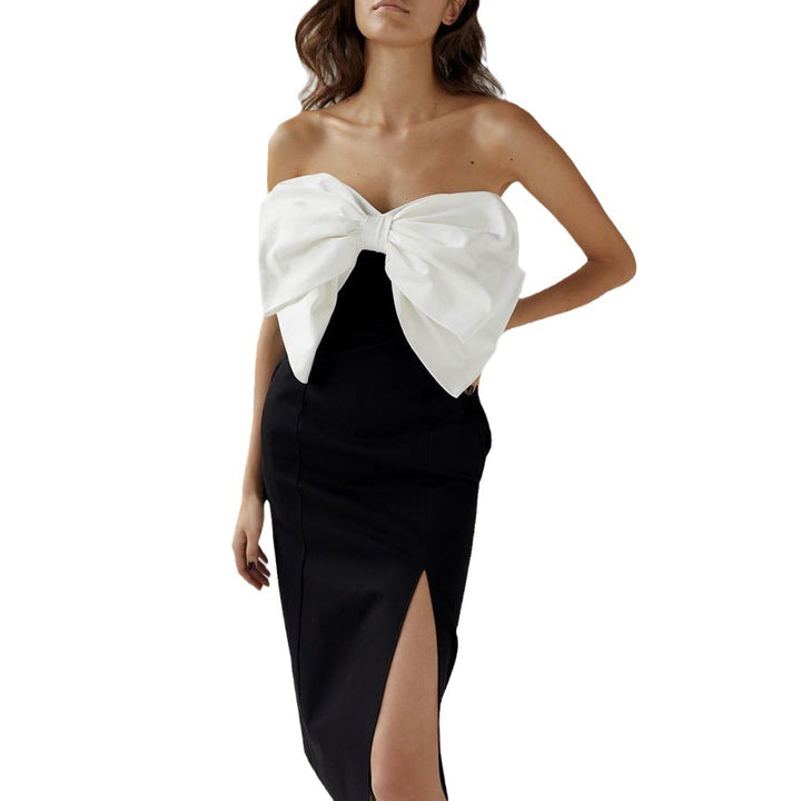 Damer Elegant Strandkjole med Removable-detail og smal slids Stilla