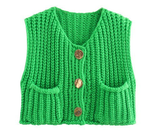 Dame strikveste fra Stilla