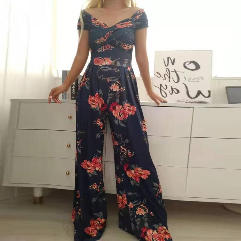Dame blomster mønster kombi-overall Stilla