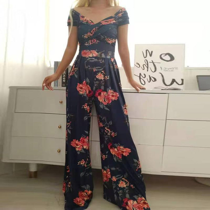 Dame blomster mønster kombi-overall Stilla